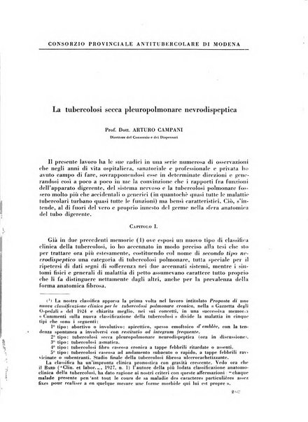 Rivista di patologia e clinica della tubercolosi organo ufficiale della Società italiana fascista di studi scientifici sulla tubercolosi