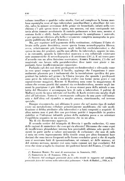 Rivista di patologia e clinica della tubercolosi organo ufficiale della Società italiana fascista di studi scientifici sulla tubercolosi