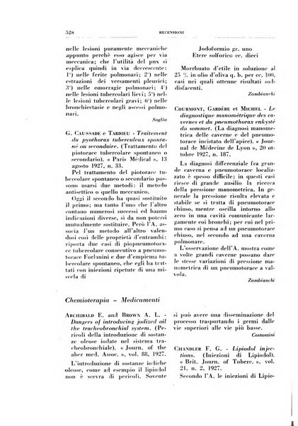 Rivista di patologia e clinica della tubercolosi organo ufficiale della Società italiana fascista di studi scientifici sulla tubercolosi