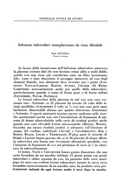 Rivista di patologia e clinica della tubercolosi organo ufficiale della Società italiana fascista di studi scientifici sulla tubercolosi