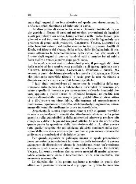 Rivista di patologia e clinica della tubercolosi organo ufficiale della Società italiana fascista di studi scientifici sulla tubercolosi