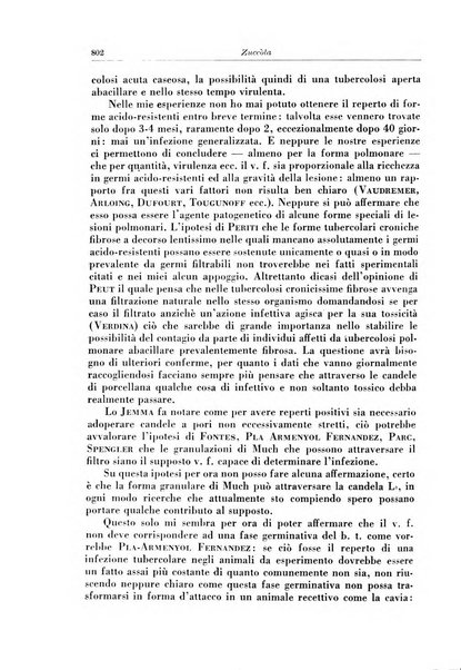 Rivista di patologia e clinica della tubercolosi organo ufficiale della Società italiana fascista di studi scientifici sulla tubercolosi