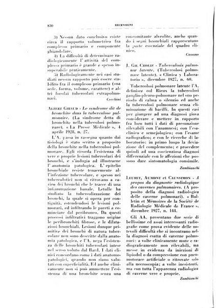 Rivista di patologia e clinica della tubercolosi organo ufficiale della Società italiana fascista di studi scientifici sulla tubercolosi