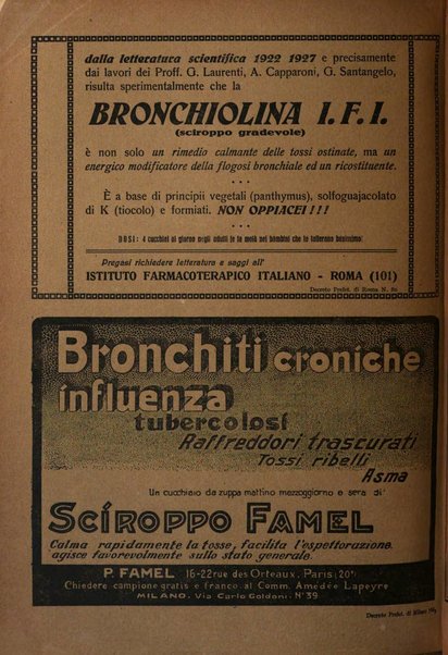 Rivista di patologia e clinica della tubercolosi organo ufficiale della Società italiana fascista di studi scientifici sulla tubercolosi