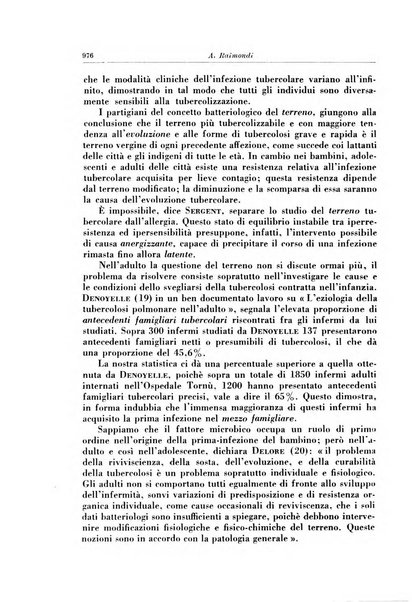 Rivista di patologia e clinica della tubercolosi organo ufficiale della Società italiana fascista di studi scientifici sulla tubercolosi