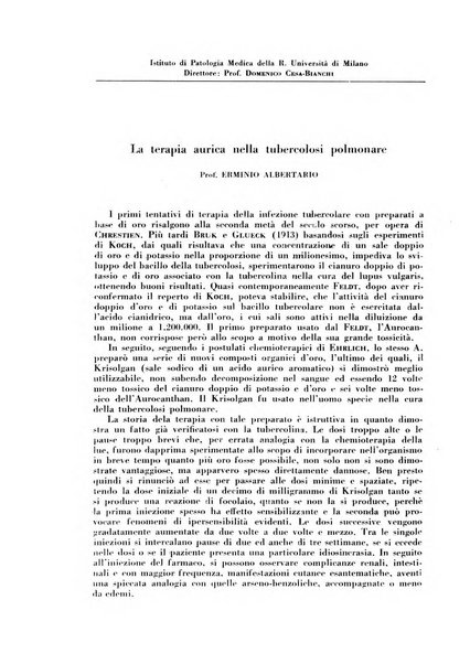 Rivista di patologia e clinica della tubercolosi organo ufficiale della Società italiana fascista di studi scientifici sulla tubercolosi