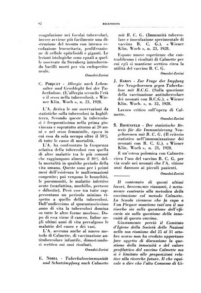 Rivista di patologia e clinica della tubercolosi organo ufficiale della Società italiana fascista di studi scientifici sulla tubercolosi