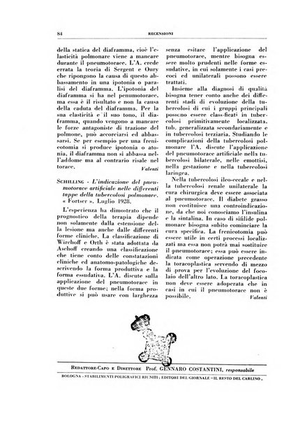 Rivista di patologia e clinica della tubercolosi organo ufficiale della Società italiana fascista di studi scientifici sulla tubercolosi