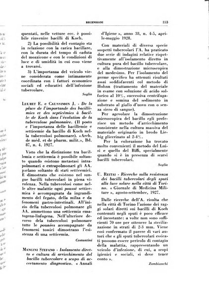 Rivista di patologia e clinica della tubercolosi organo ufficiale della Società italiana fascista di studi scientifici sulla tubercolosi