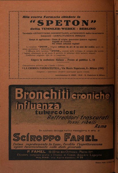 Rivista di patologia e clinica della tubercolosi organo ufficiale della Società italiana fascista di studi scientifici sulla tubercolosi