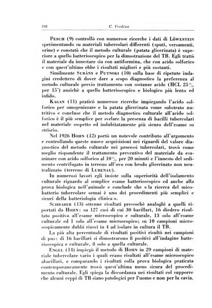 Rivista di patologia e clinica della tubercolosi organo ufficiale della Società italiana fascista di studi scientifici sulla tubercolosi