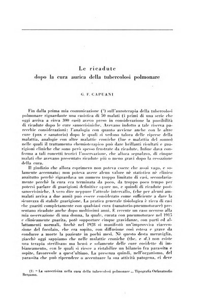 Rivista di patologia e clinica della tubercolosi organo ufficiale della Società italiana fascista di studi scientifici sulla tubercolosi