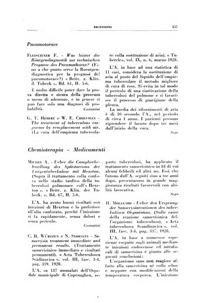 Rivista di patologia e clinica della tubercolosi organo ufficiale della Società italiana fascista di studi scientifici sulla tubercolosi