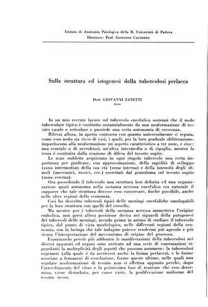 Rivista di patologia e clinica della tubercolosi organo ufficiale della Società italiana fascista di studi scientifici sulla tubercolosi