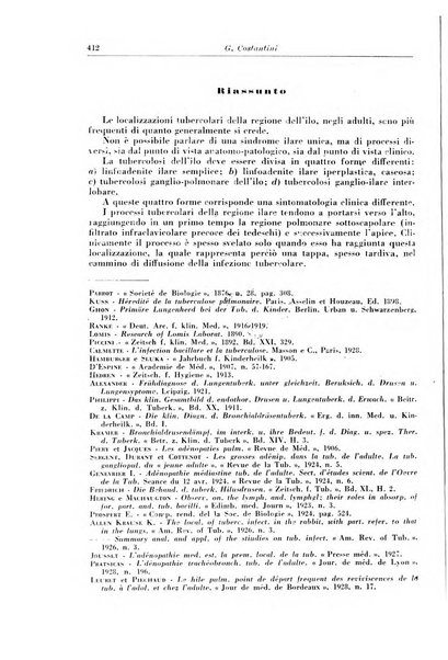 Rivista di patologia e clinica della tubercolosi organo ufficiale della Società italiana fascista di studi scientifici sulla tubercolosi