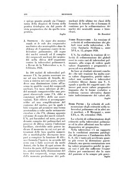 Rivista di patologia e clinica della tubercolosi organo ufficiale della Società italiana fascista di studi scientifici sulla tubercolosi