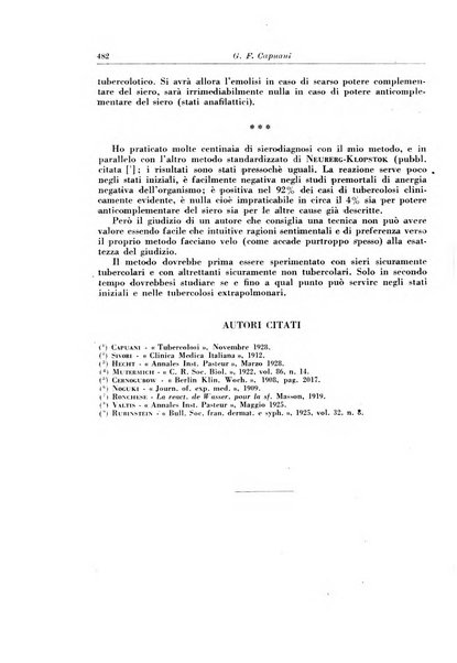 Rivista di patologia e clinica della tubercolosi organo ufficiale della Società italiana fascista di studi scientifici sulla tubercolosi