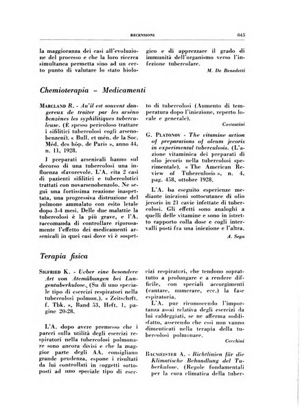 Rivista di patologia e clinica della tubercolosi organo ufficiale della Società italiana fascista di studi scientifici sulla tubercolosi