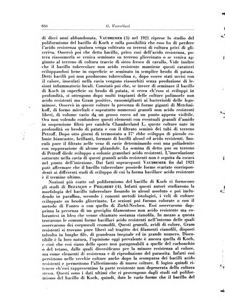 Rivista di patologia e clinica della tubercolosi organo ufficiale della Società italiana fascista di studi scientifici sulla tubercolosi