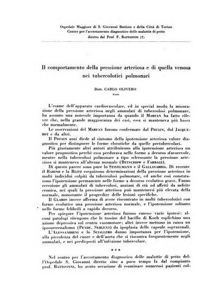 Rivista di patologia e clinica della tubercolosi organo ufficiale della Società italiana fascista di studi scientifici sulla tubercolosi