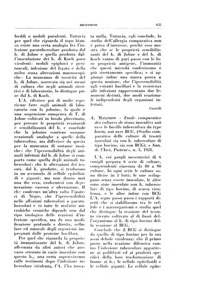 Rivista di patologia e clinica della tubercolosi organo ufficiale della Società italiana fascista di studi scientifici sulla tubercolosi