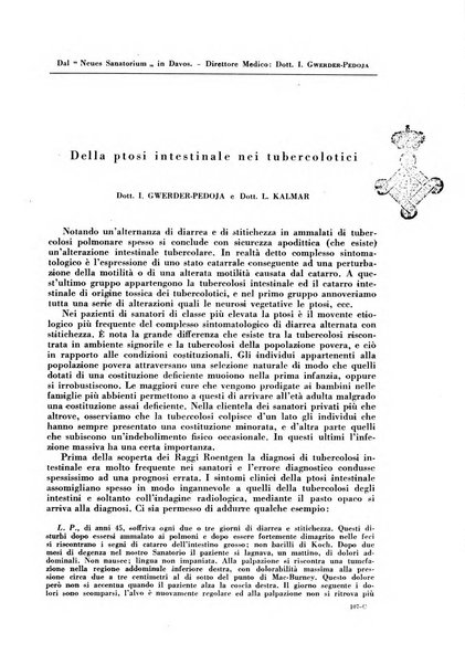 Rivista di patologia e clinica della tubercolosi organo ufficiale della Società italiana fascista di studi scientifici sulla tubercolosi