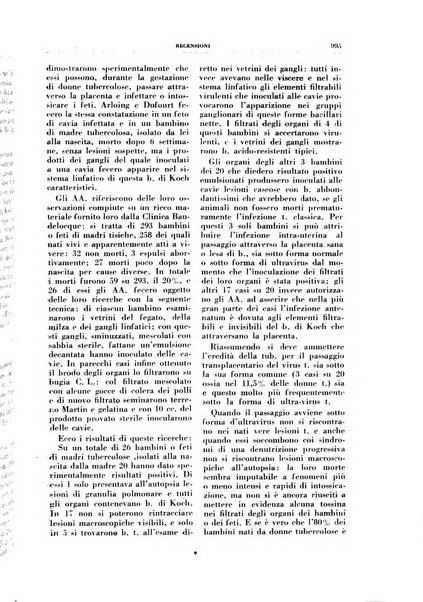 Rivista di patologia e clinica della tubercolosi organo ufficiale della Società italiana fascista di studi scientifici sulla tubercolosi