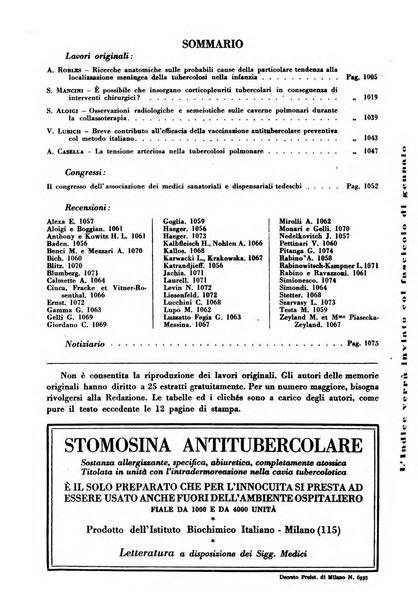 Rivista di patologia e clinica della tubercolosi organo ufficiale della Società italiana fascista di studi scientifici sulla tubercolosi