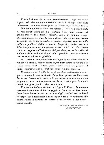 Rivista di patologia e clinica della tubercolosi organo ufficiale della Società italiana fascista di studi scientifici sulla tubercolosi