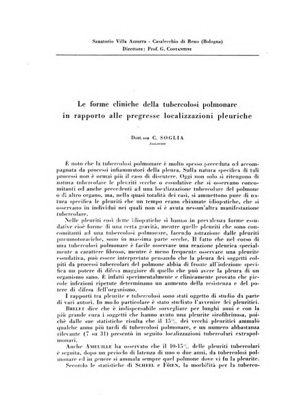 Rivista di patologia e clinica della tubercolosi organo ufficiale della Società italiana fascista di studi scientifici sulla tubercolosi