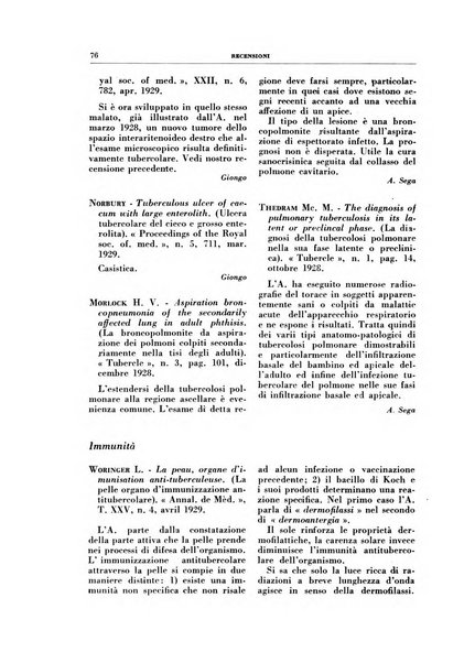 Rivista di patologia e clinica della tubercolosi organo ufficiale della Società italiana fascista di studi scientifici sulla tubercolosi