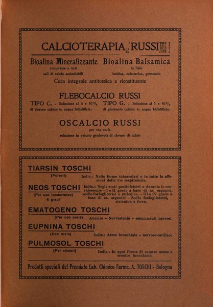 Rivista di patologia e clinica della tubercolosi organo ufficiale della Società italiana fascista di studi scientifici sulla tubercolosi