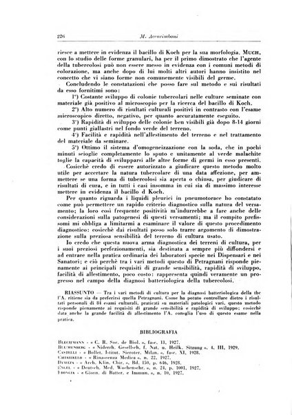 Rivista di patologia e clinica della tubercolosi organo ufficiale della Società italiana fascista di studi scientifici sulla tubercolosi