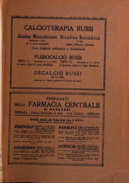 Rivista di patologia e clinica della tubercolosi organo ufficiale della Società italiana fascista di studi scientifici sulla tubercolosi