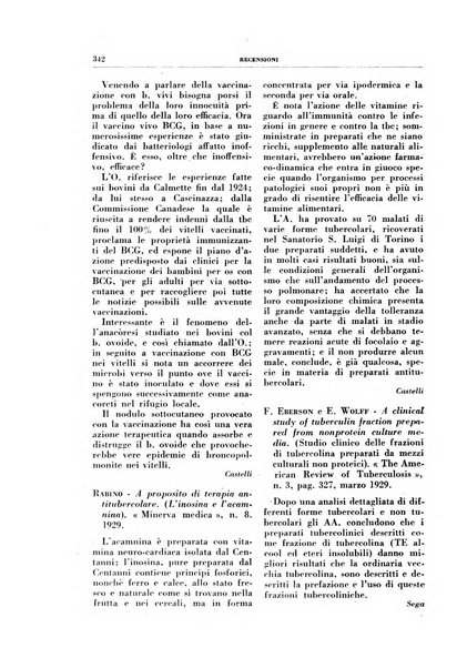 Rivista di patologia e clinica della tubercolosi organo ufficiale della Società italiana fascista di studi scientifici sulla tubercolosi