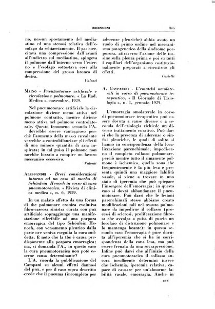 Rivista di patologia e clinica della tubercolosi organo ufficiale della Società italiana fascista di studi scientifici sulla tubercolosi