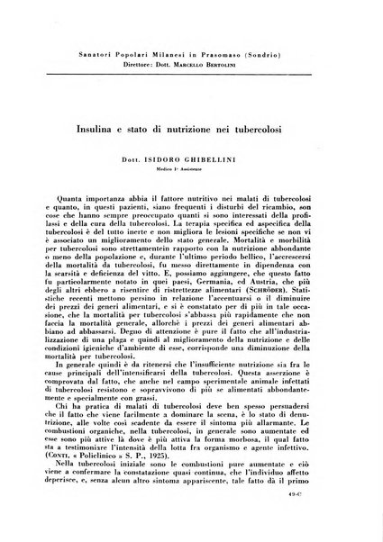 Rivista di patologia e clinica della tubercolosi organo ufficiale della Società italiana fascista di studi scientifici sulla tubercolosi