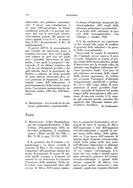 Rivista di patologia e clinica della tubercolosi organo ufficiale della Società italiana fascista di studi scientifici sulla tubercolosi