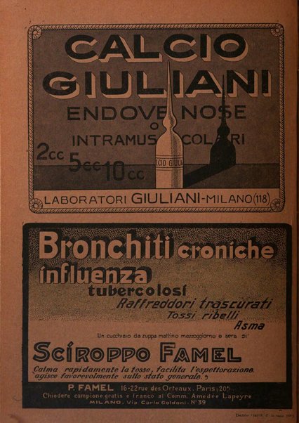 Rivista di patologia e clinica della tubercolosi organo ufficiale della Società italiana fascista di studi scientifici sulla tubercolosi