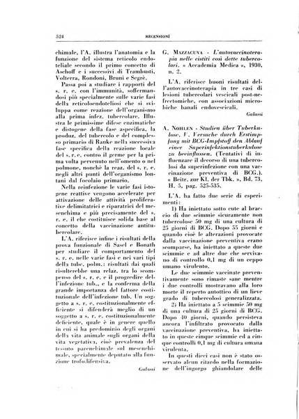 Rivista di patologia e clinica della tubercolosi organo ufficiale della Società italiana fascista di studi scientifici sulla tubercolosi