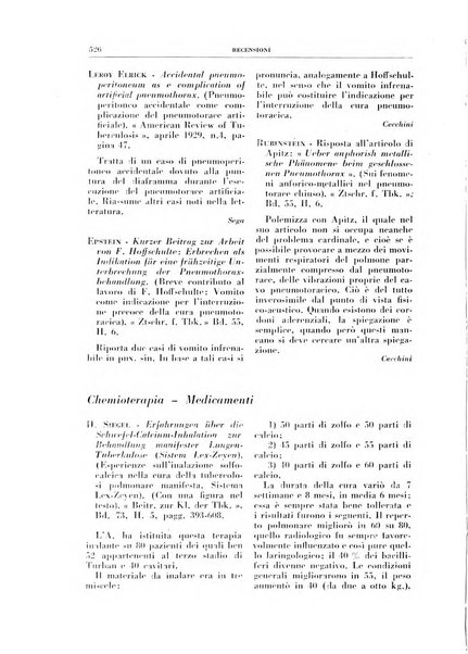 Rivista di patologia e clinica della tubercolosi organo ufficiale della Società italiana fascista di studi scientifici sulla tubercolosi