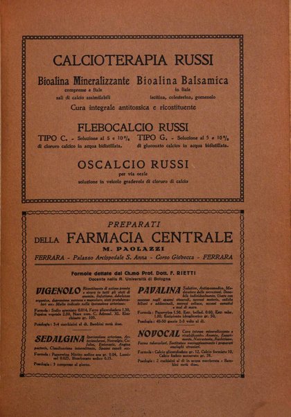 Rivista di patologia e clinica della tubercolosi organo ufficiale della Società italiana fascista di studi scientifici sulla tubercolosi