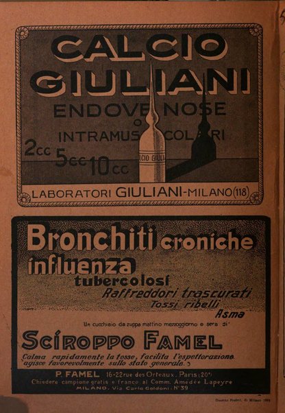 Rivista di patologia e clinica della tubercolosi organo ufficiale della Società italiana fascista di studi scientifici sulla tubercolosi