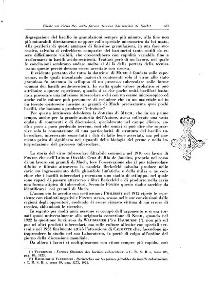 Rivista di patologia e clinica della tubercolosi organo ufficiale della Società italiana fascista di studi scientifici sulla tubercolosi