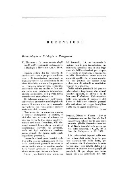 Rivista di patologia e clinica della tubercolosi organo ufficiale della Società italiana fascista di studi scientifici sulla tubercolosi