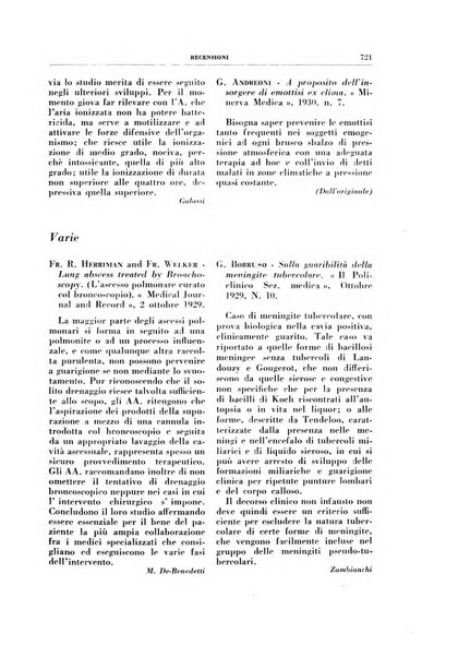 Rivista di patologia e clinica della tubercolosi organo ufficiale della Società italiana fascista di studi scientifici sulla tubercolosi