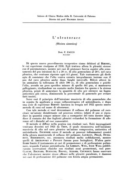 Rivista di patologia e clinica della tubercolosi organo ufficiale della Società italiana fascista di studi scientifici sulla tubercolosi