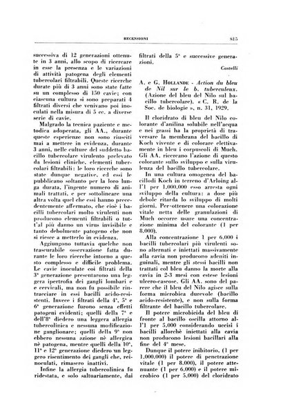 Rivista di patologia e clinica della tubercolosi organo ufficiale della Società italiana fascista di studi scientifici sulla tubercolosi