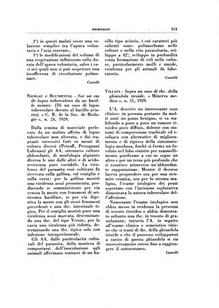 Rivista di patologia e clinica della tubercolosi organo ufficiale della Società italiana fascista di studi scientifici sulla tubercolosi