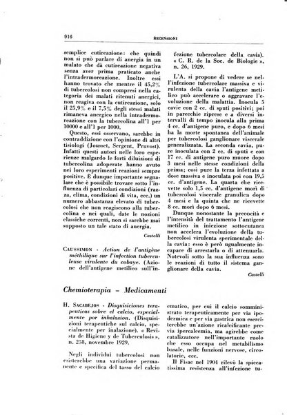 Rivista di patologia e clinica della tubercolosi organo ufficiale della Società italiana fascista di studi scientifici sulla tubercolosi